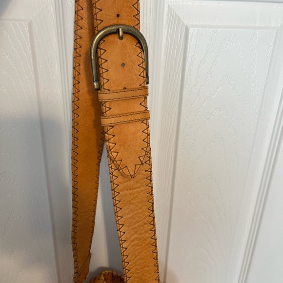 Free People Orange Fringe Tote/Hobo bag - Picture 10 of 14